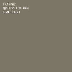 #7A7767 - Limed Ash Color Image